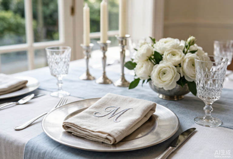 Icy Blue & Monogrammed Linens: The French Wedding Aesthetic Defining 2026