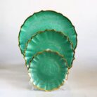 v gold edge wave plate - green